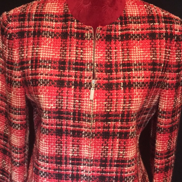 Rena Rowan Plaid Tweed Jacket - Picture 16 of 16